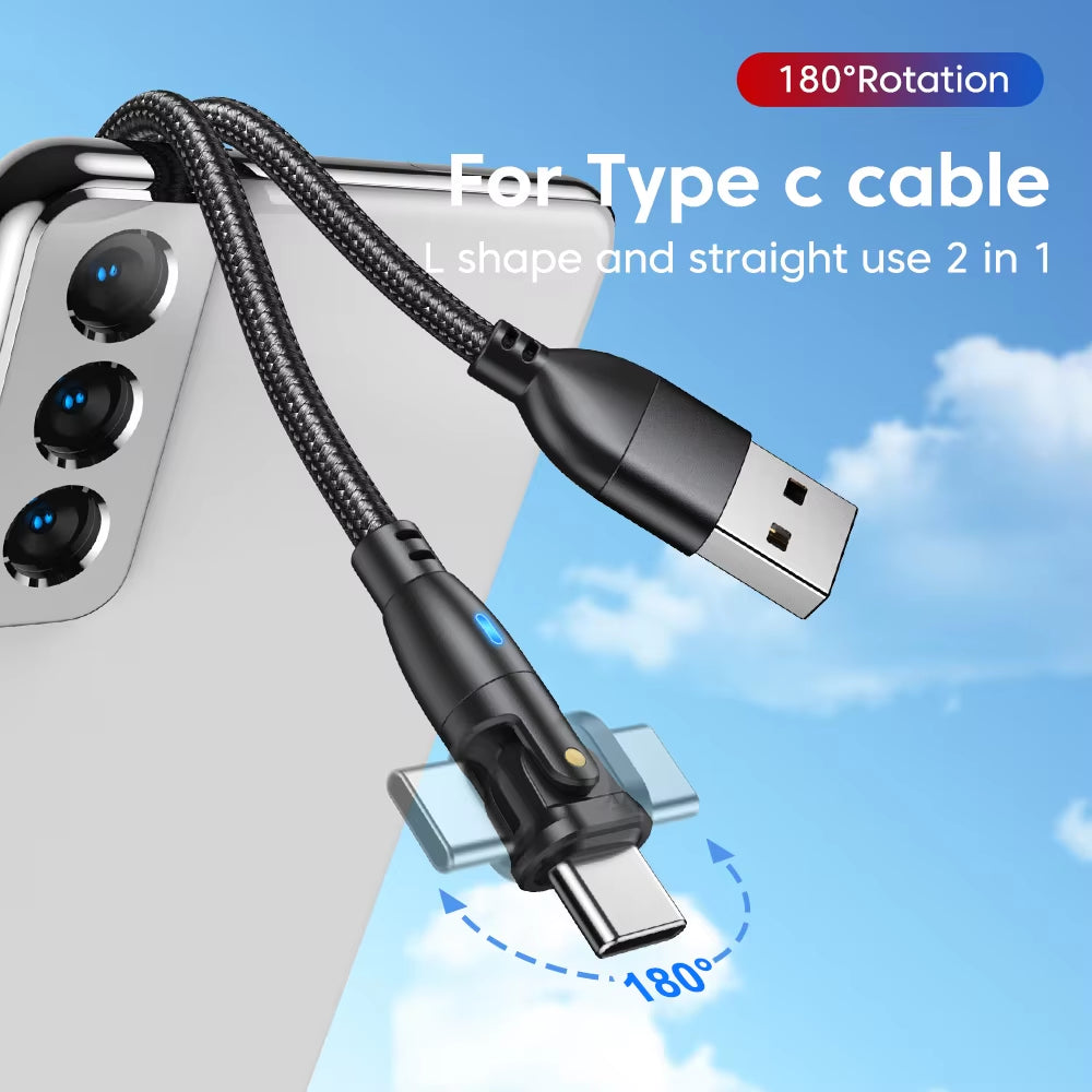USB Type C Cable for Realme Huawei P30 3A Fast Charging Data Cord for Samsung Oneplus Poco F3 Iphone Charger Micro USB Wire