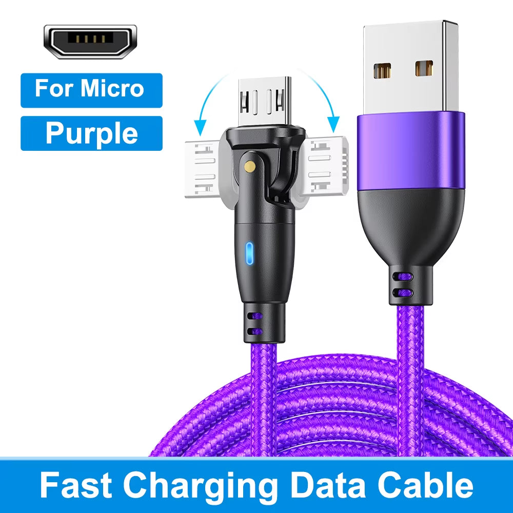 USB Type C Cable for Realme Huawei P30 3A Fast Charging Data Cord for Samsung Oneplus Poco F3 Iphone Charger Micro USB Wire