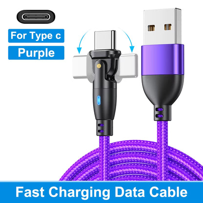 USB Type C Cable for Realme Huawei P30 3A Fast Charging Data Cord for Samsung Oneplus Poco F3 Iphone Charger Micro USB Wire